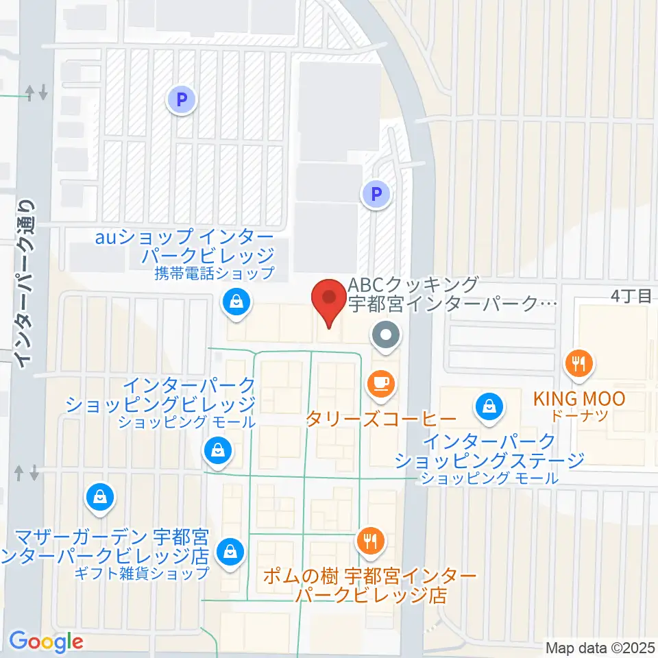 島村楽器 宇都宮インターパークビレッジ店周辺のホテル一覧地図