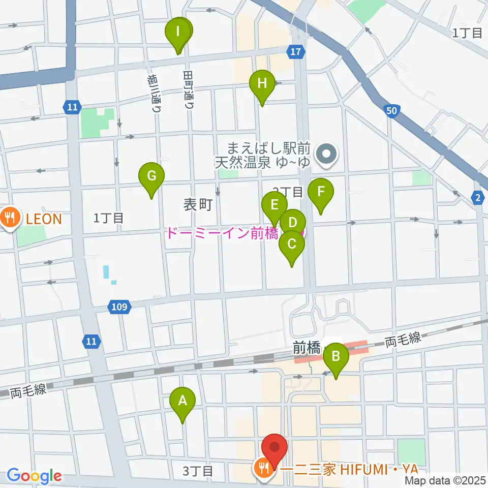 ブラスデコ周辺のホテル一覧地図