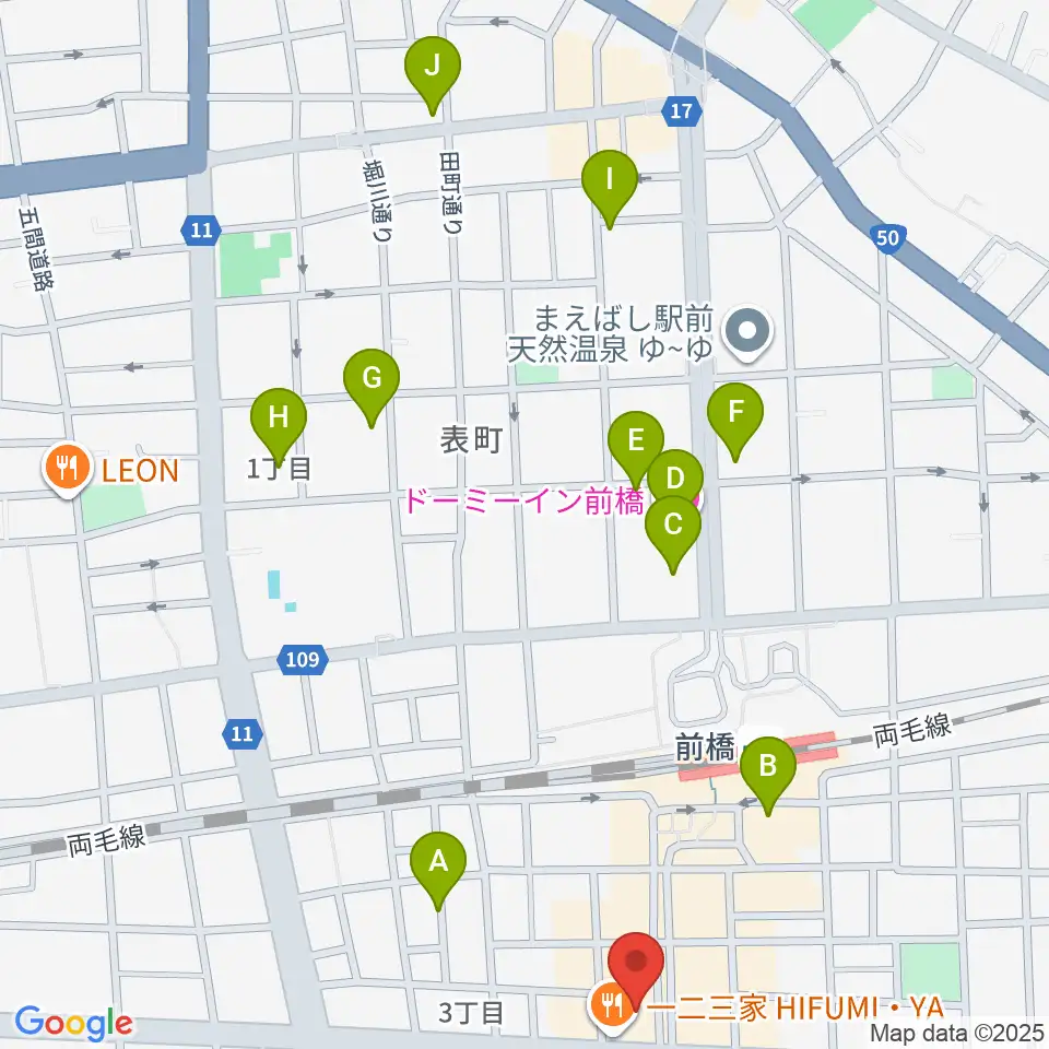 ブラスデコ周辺のホテル一覧地図
