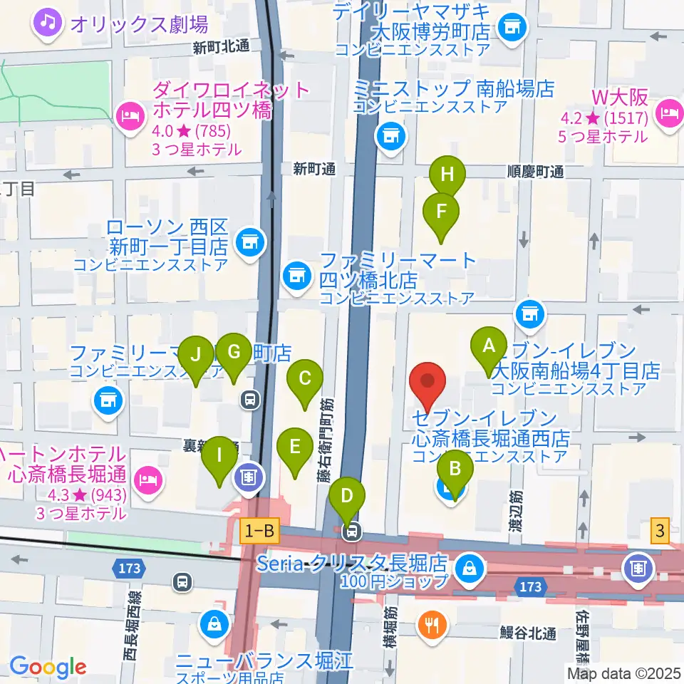 FUN HOUSE周辺のホテル一覧地図