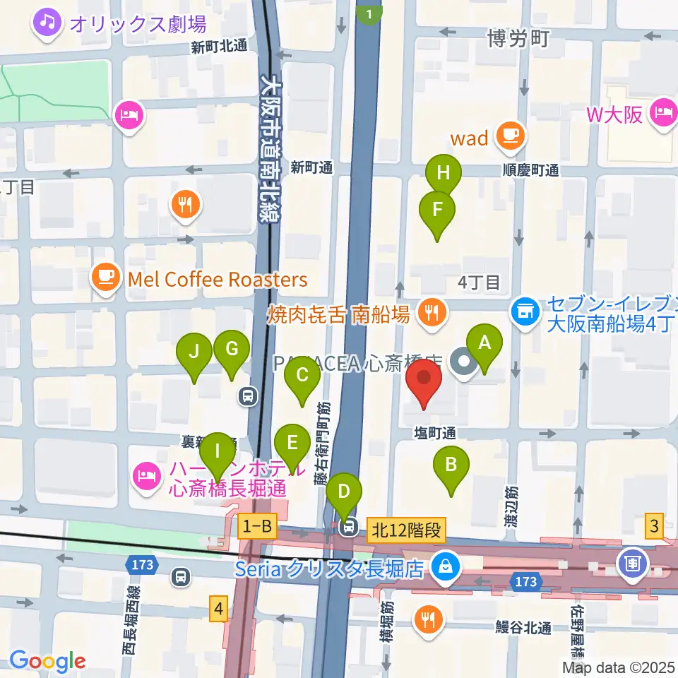 FUN HOUSE周辺のホテル一覧地図