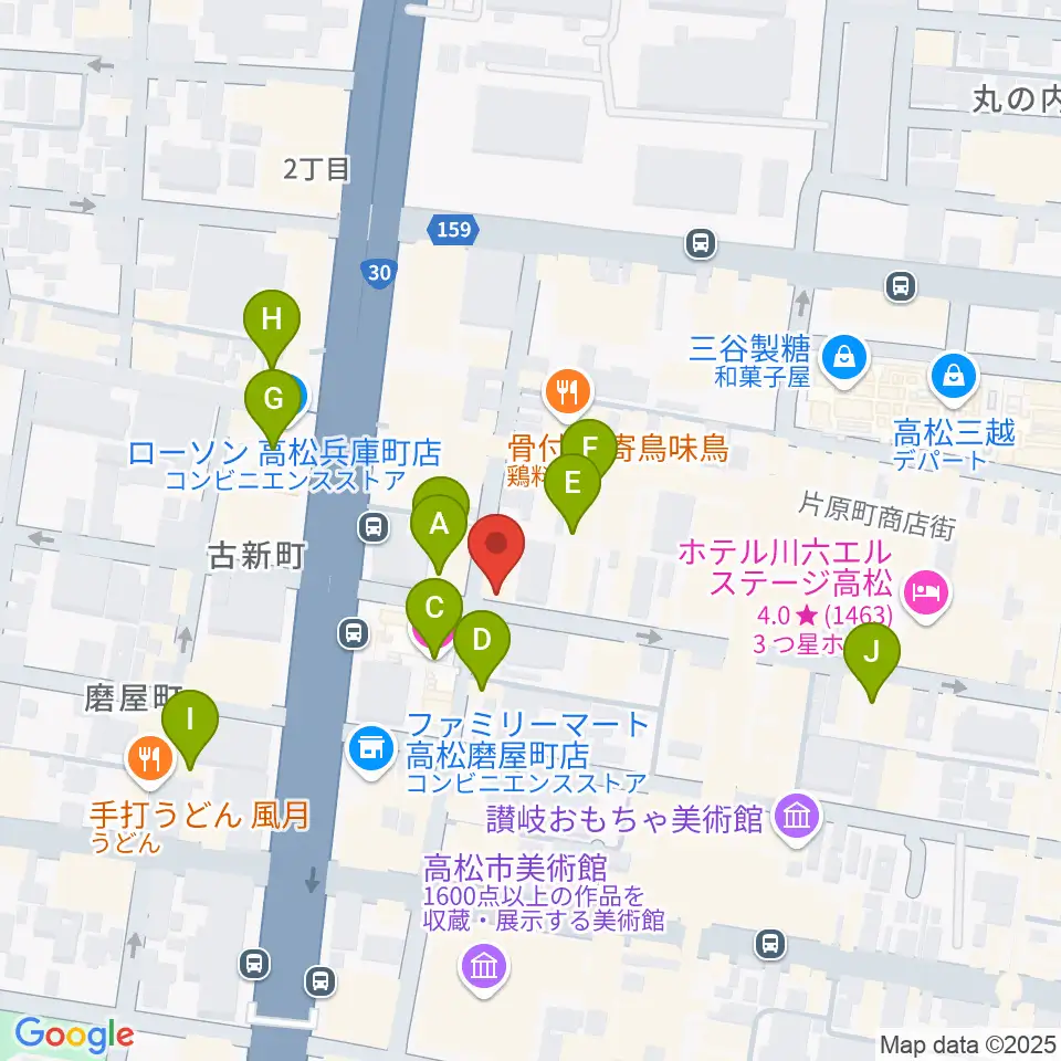 add9 Guitars周辺のホテル一覧地図