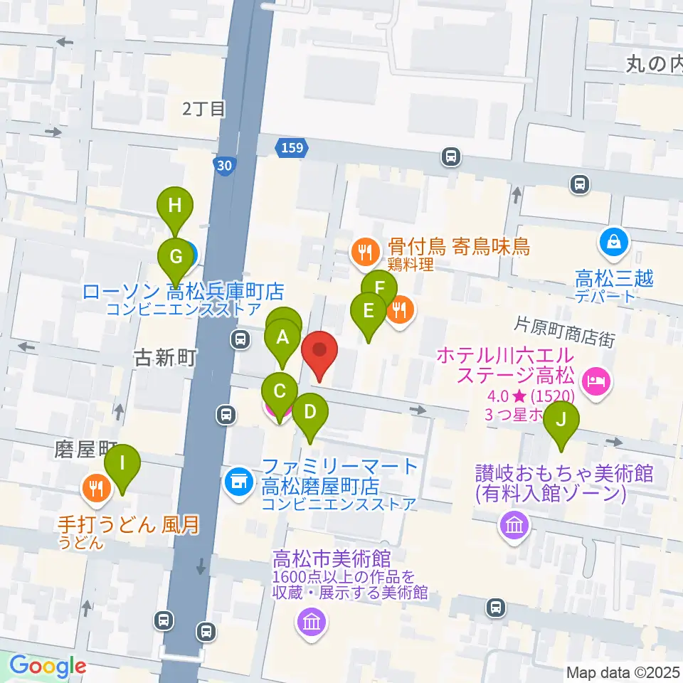 add9 Guitars周辺のホテル一覧地図