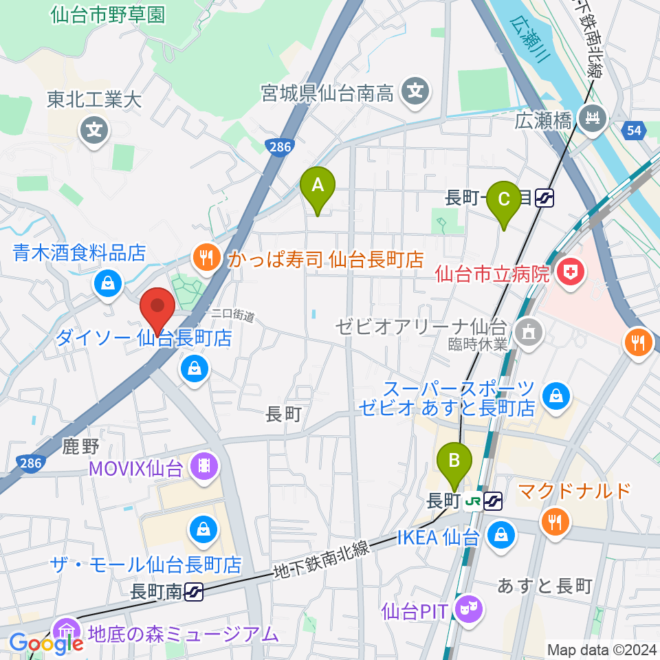 ピアノ教室 ポコアポコ周辺のホテル一覧地図