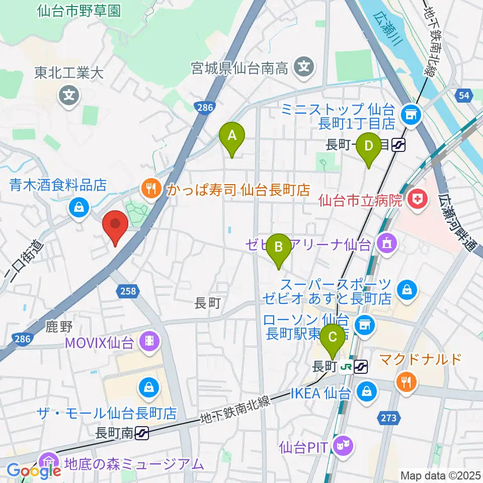 ピアノ教室 ポコアポコ周辺のホテル一覧地図