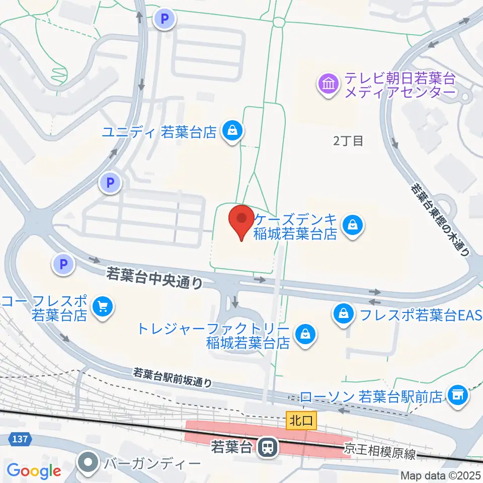 稲城市立iプラザ周辺のホテル一覧地図