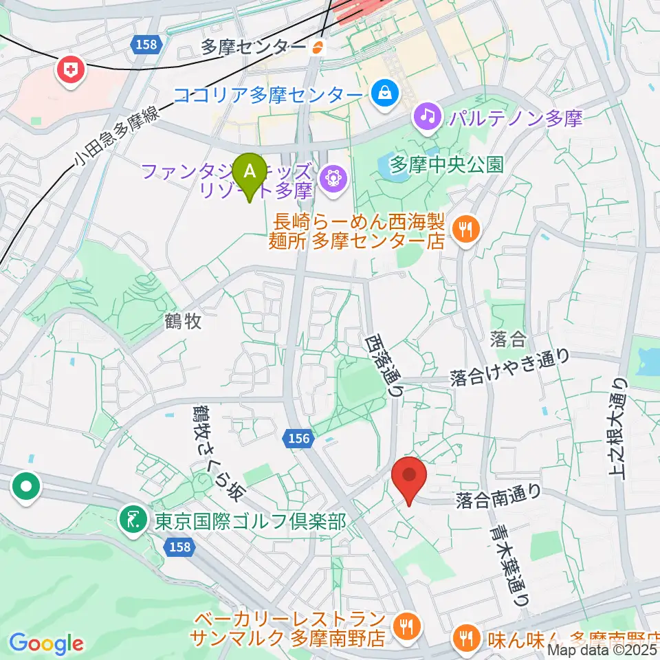 多摩市トムハウス周辺のホテル一覧地図