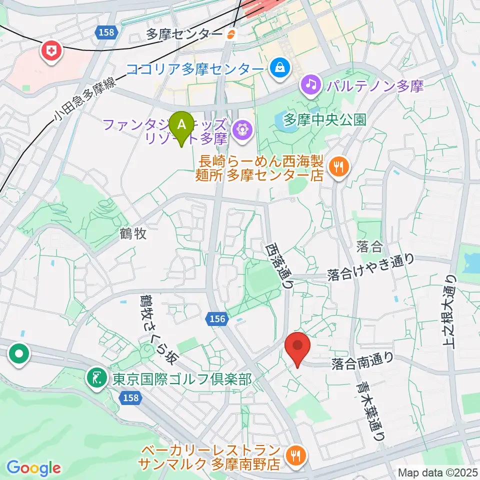 多摩市トムハウス周辺のホテル一覧地図