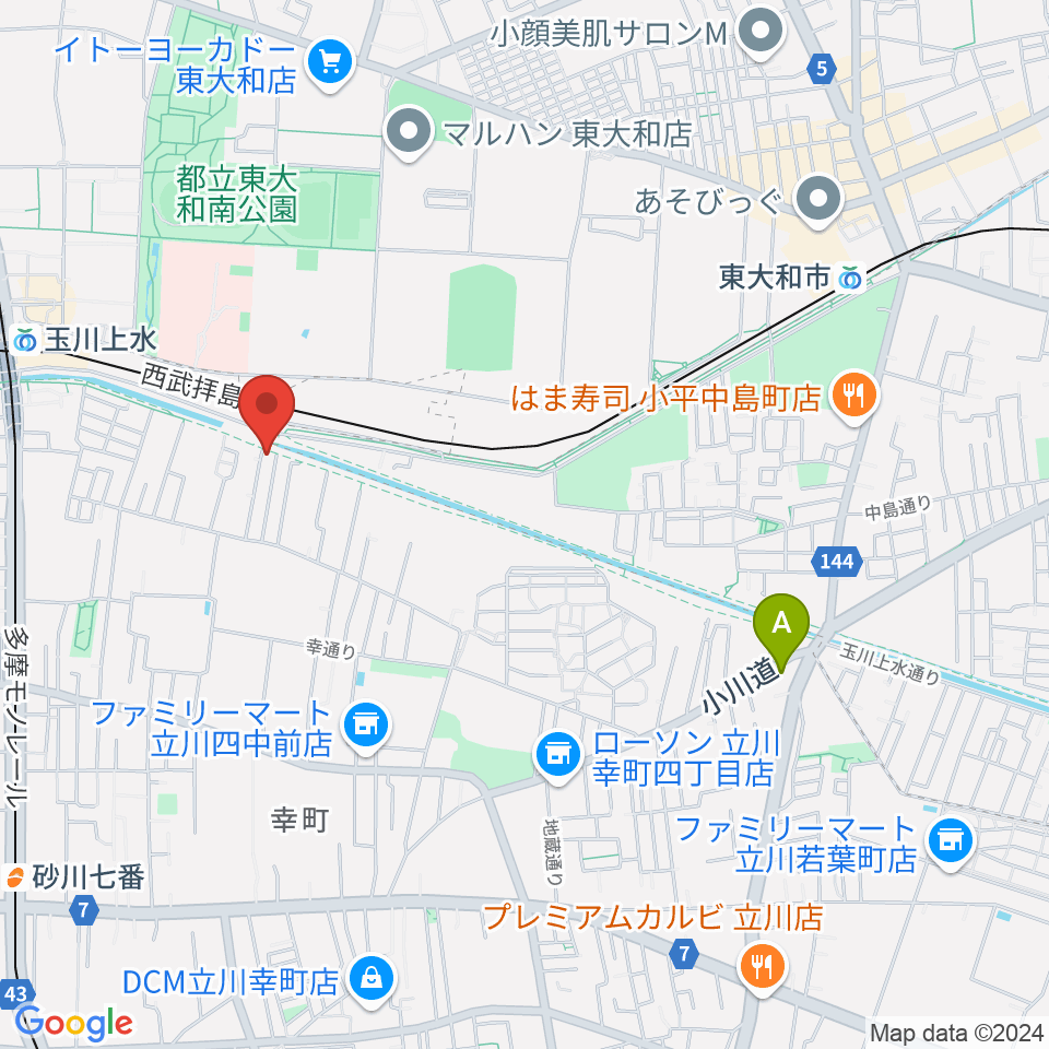 ロバハウス周辺のホテル一覧地図