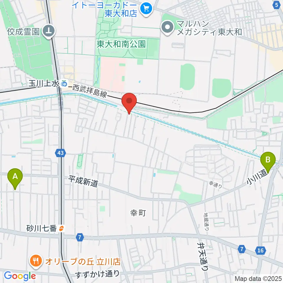 ロバハウス周辺のホテル一覧地図