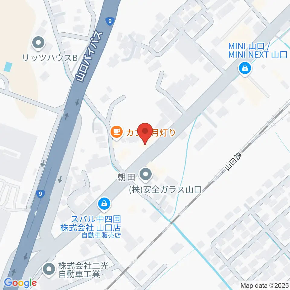 下関十字堂楽器店 ウインドぷらす周辺のホテル一覧地図