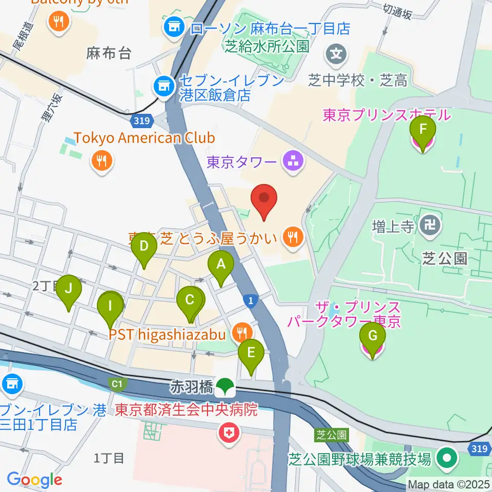 スターライズタワー周辺のホテル一覧地図