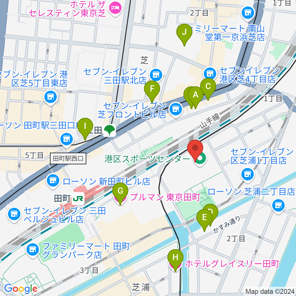 港区立男女平等参画センター リーブラ周辺のホテル一覧地図