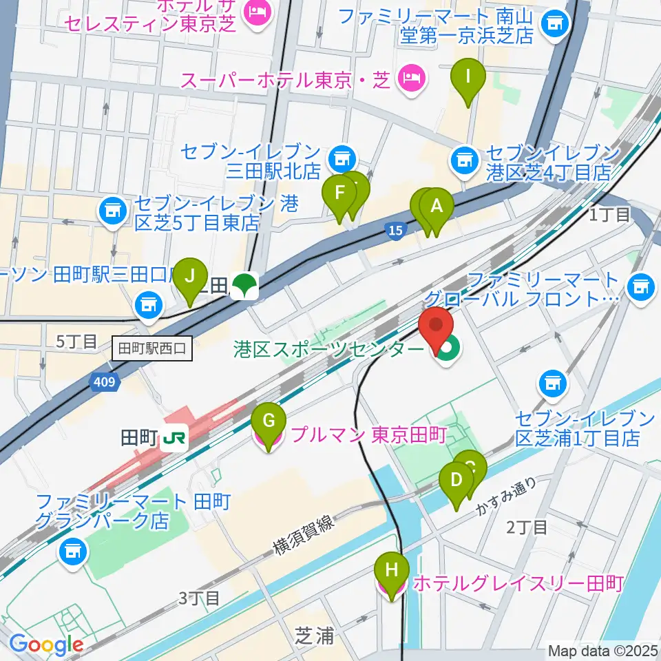 港区立男女平等参画センター リーブラ周辺のホテル一覧地図