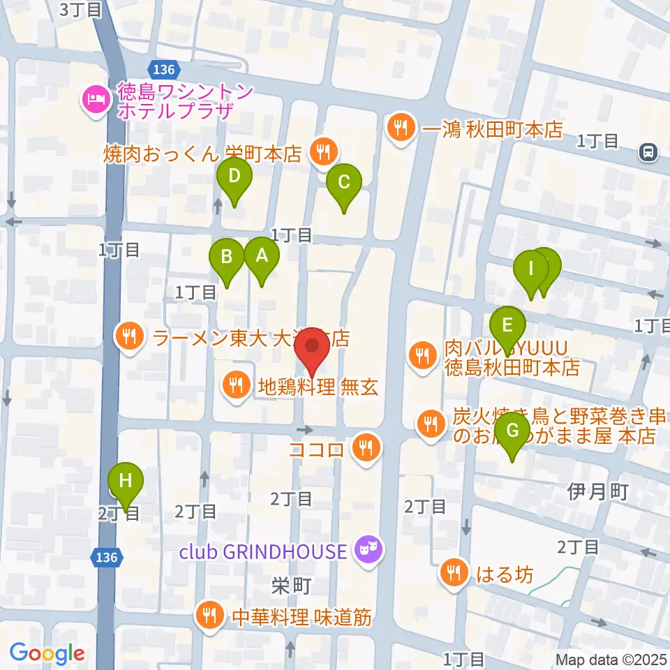 徳島HOT ROD周辺のホテル一覧地図