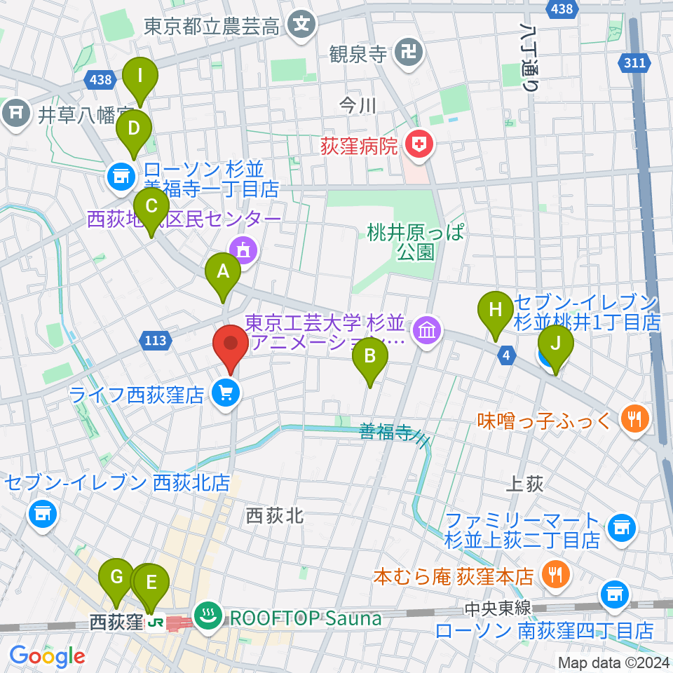 遊空間がざびぃ周辺のホテル一覧地図