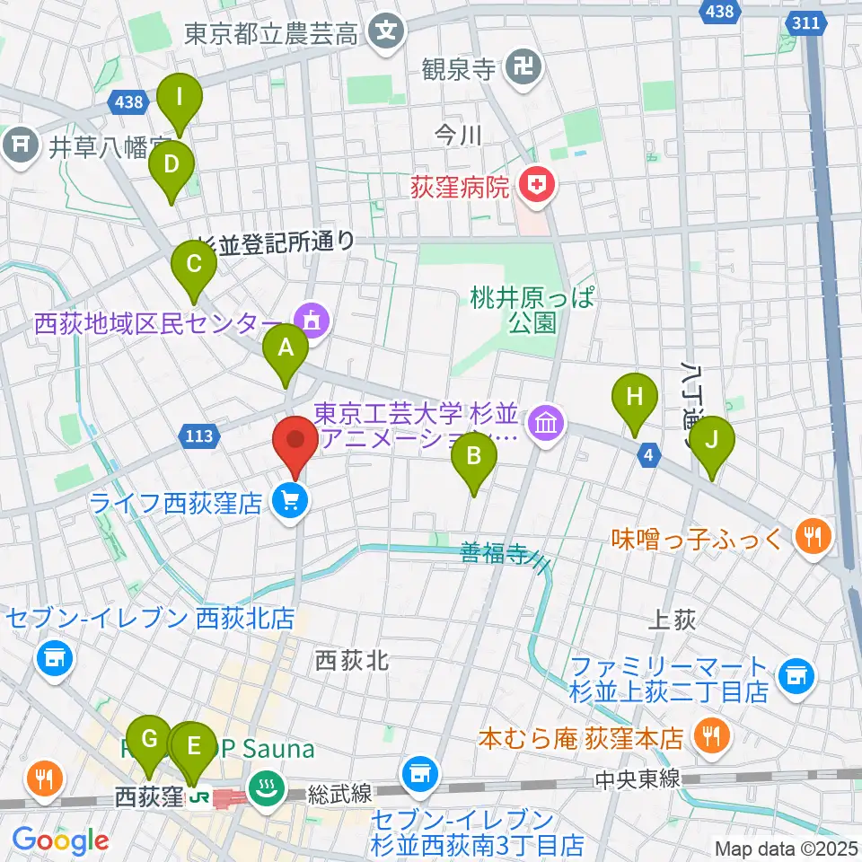 遊空間がざびぃ周辺のホテル一覧地図