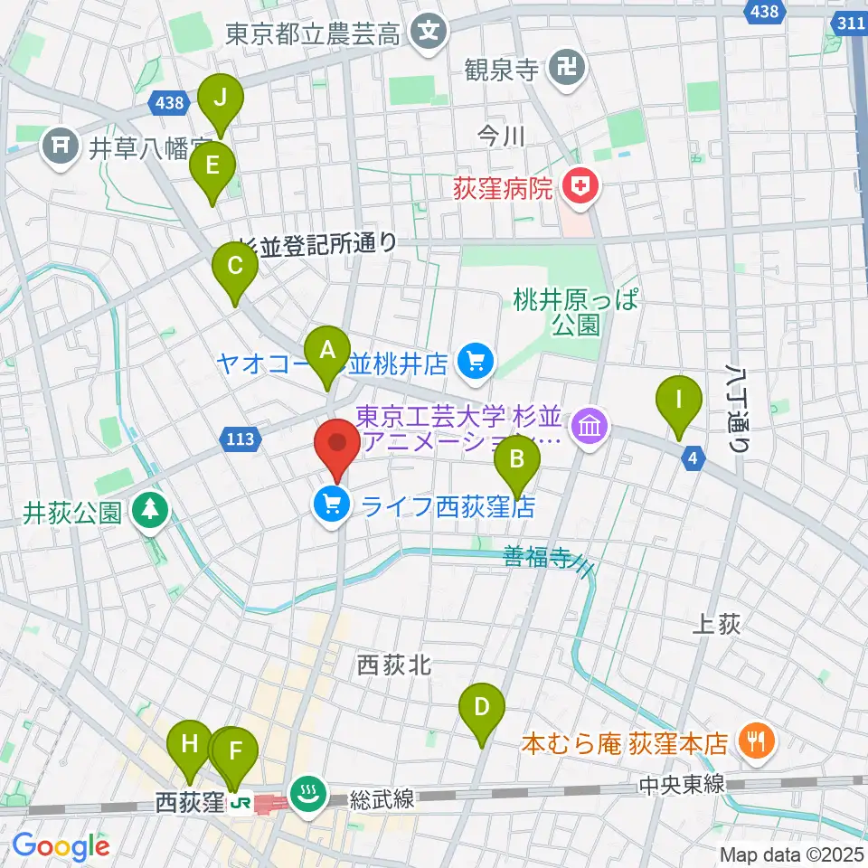 遊空間がざびぃ周辺のホテル一覧地図
