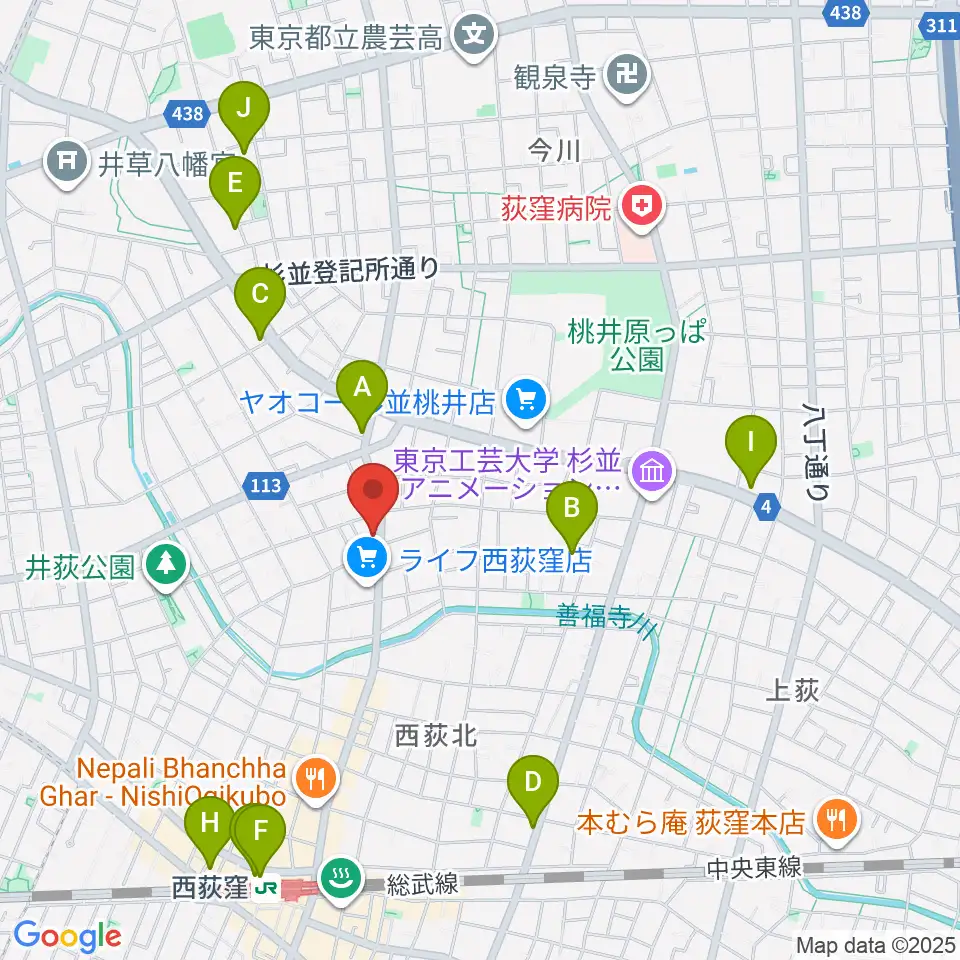 遊空間がざびぃ周辺のホテル一覧地図