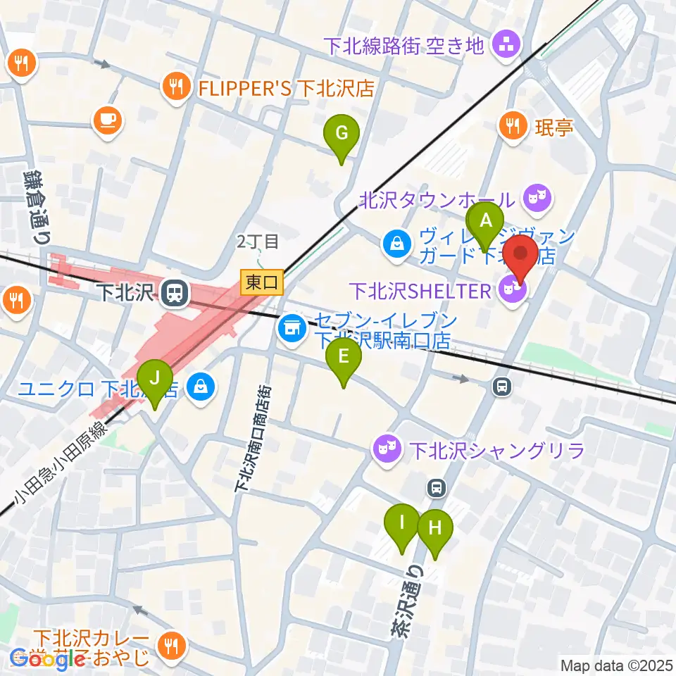 下北沢シアターミネルヴァ周辺のホテル一覧地図