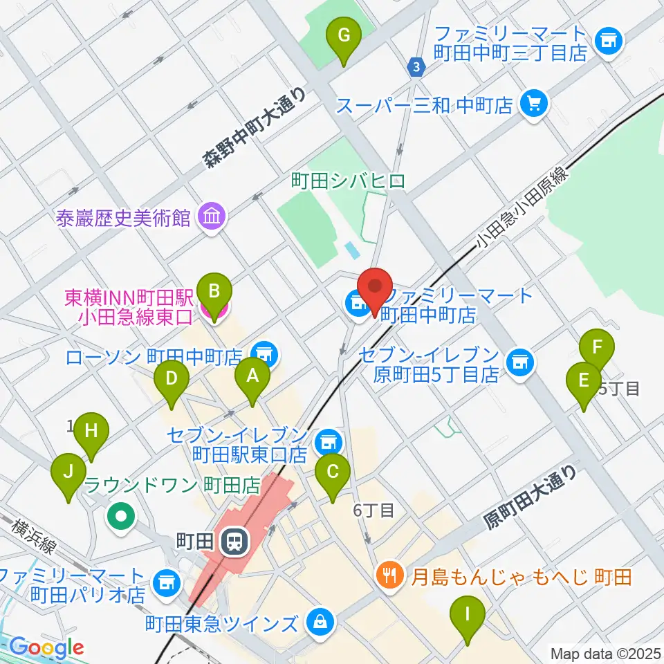 町田INTO THE BLUE周辺のホテル一覧地図