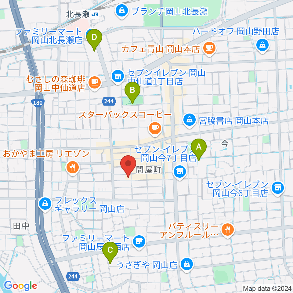 スタジオバース問屋町スタジオ周辺のホテル一覧地図