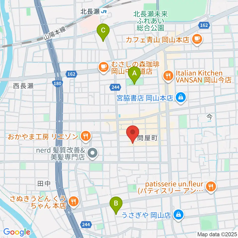 スタジオバース問屋町周辺のホテル一覧地図