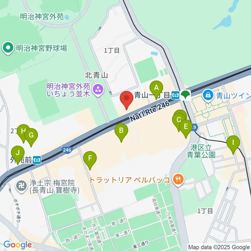 青山RizM周辺のホテル一覧地図