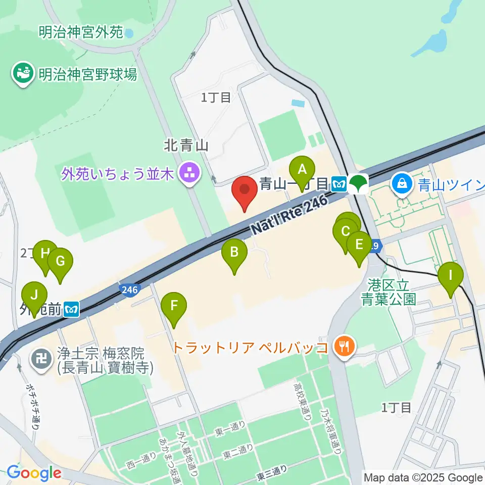 青山RizM周辺のホテル一覧地図