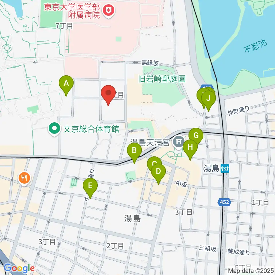 文京区青少年プラザb-lab周辺のホテル一覧地図