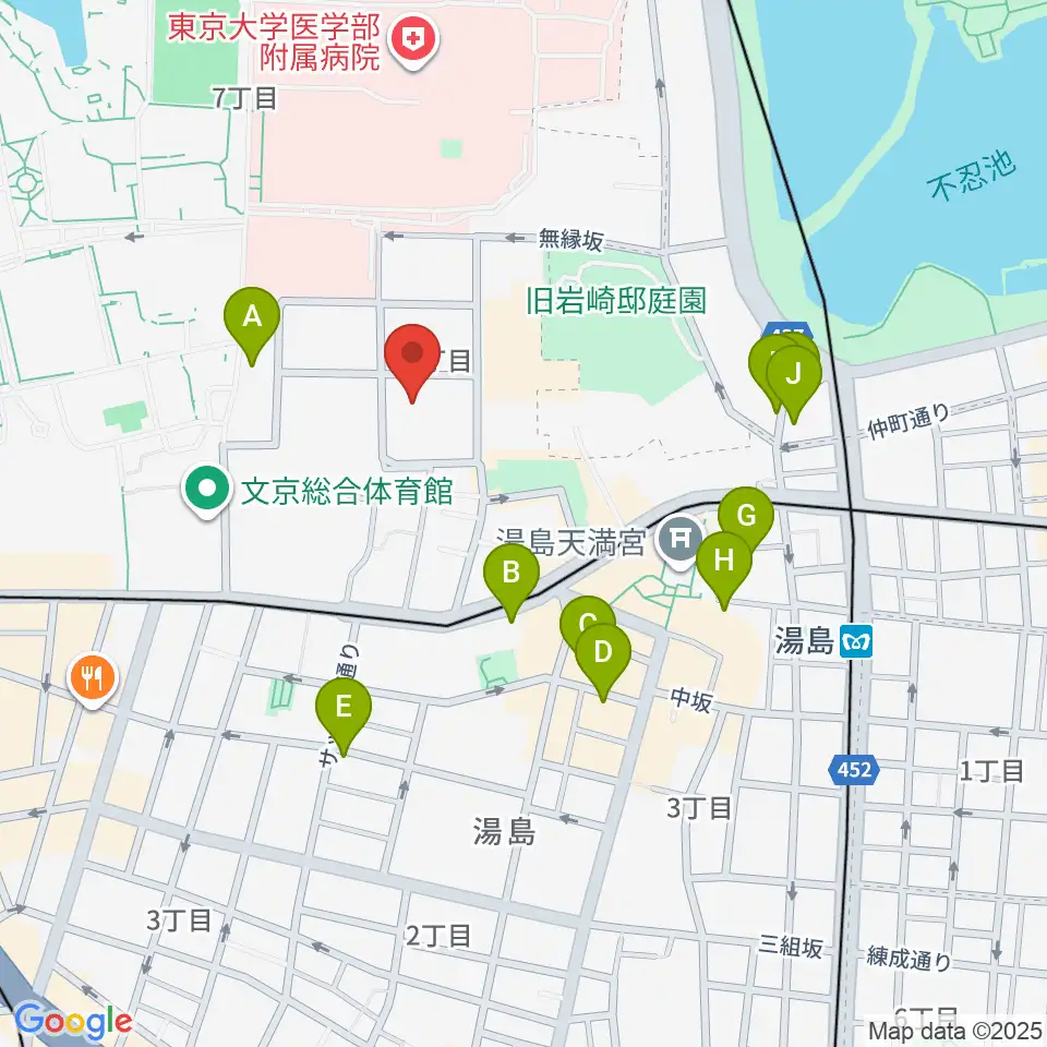 文京区青少年プラザb-lab周辺のホテル一覧地図