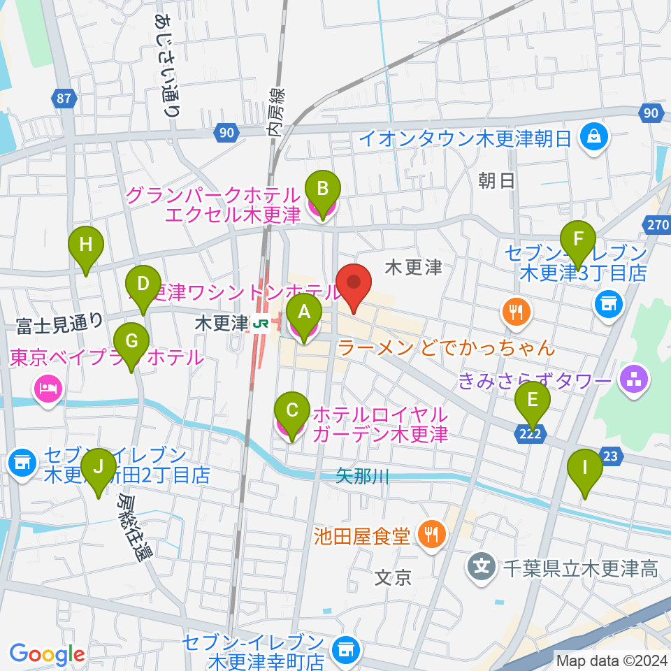 Live Spot Mick周辺のホテル一覧地図