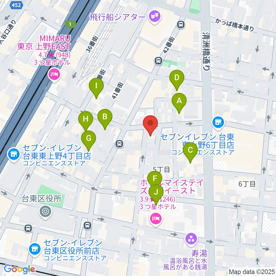 LOVERSION周辺のホテル一覧地図
