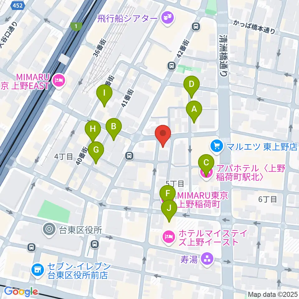 LOVERSION周辺のホテル一覧地図