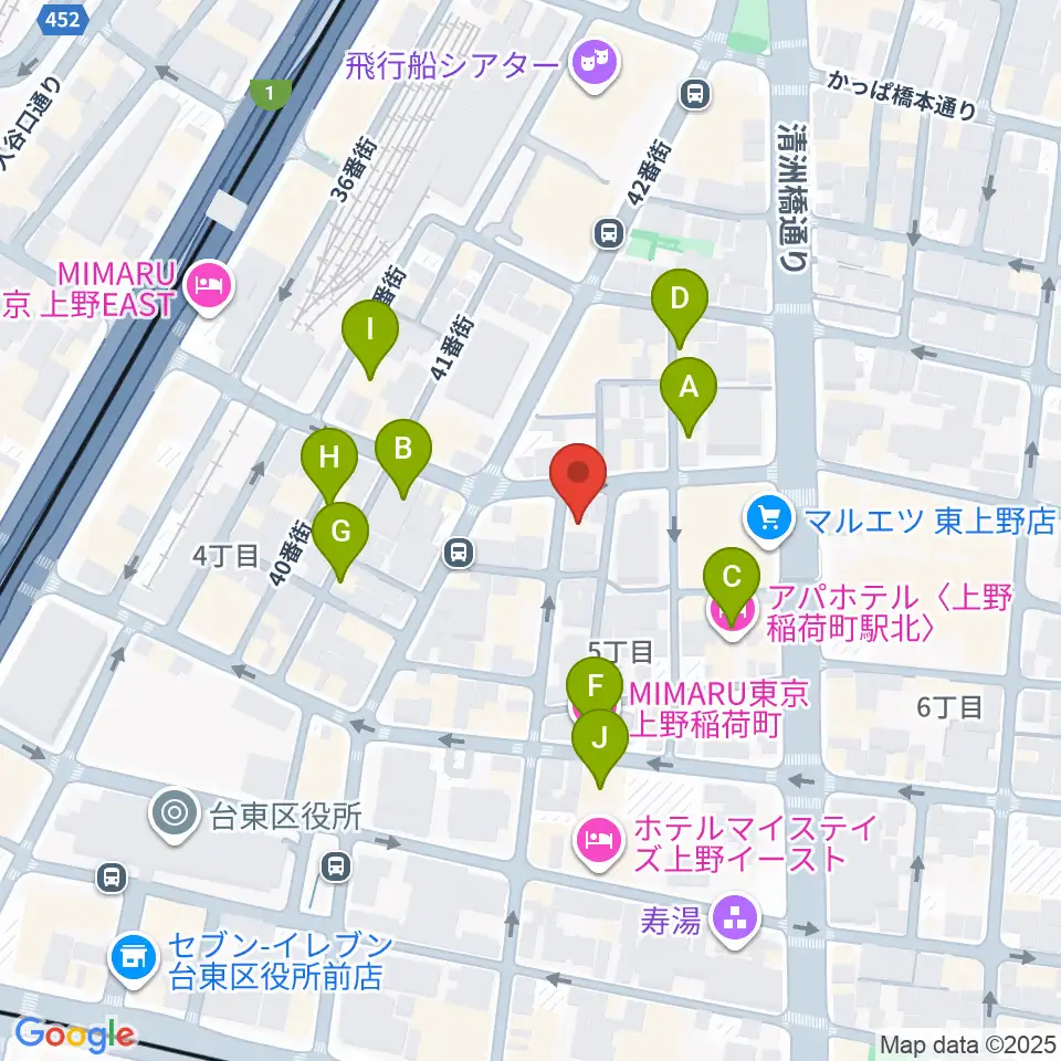 LOVERSION周辺のホテル一覧地図