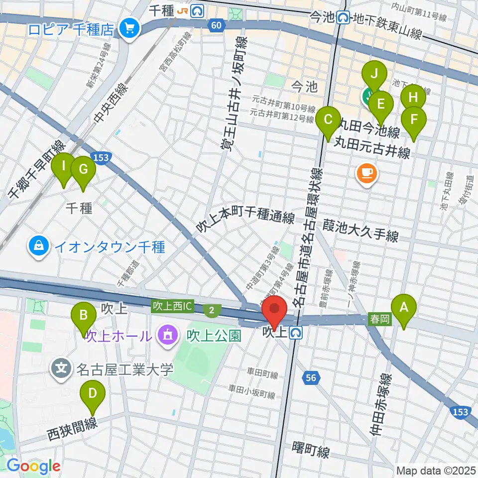 サタケドラムショップ周辺のホテル一覧地図