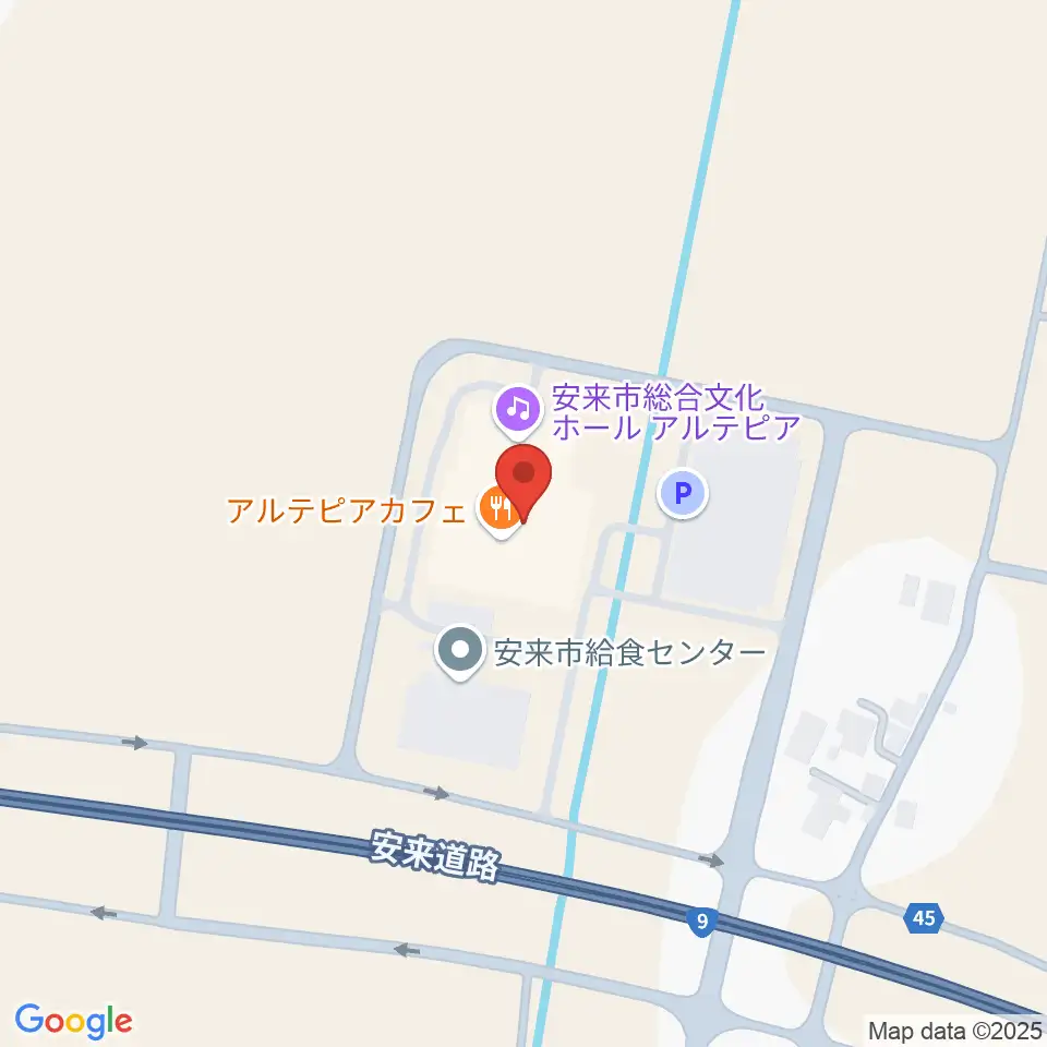 安来市総合文化ホール アルテピア周辺のホテル一覧地図