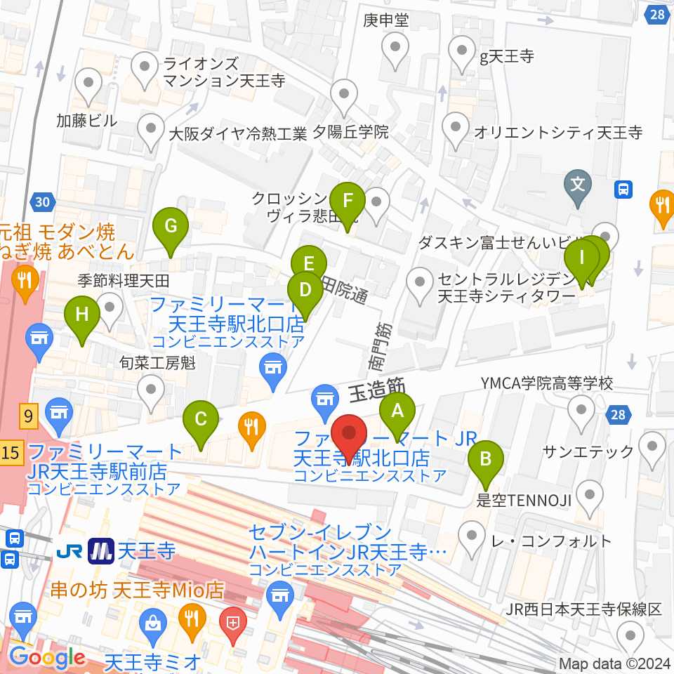 ヤンタスタジオ周辺のホテル一覧地図