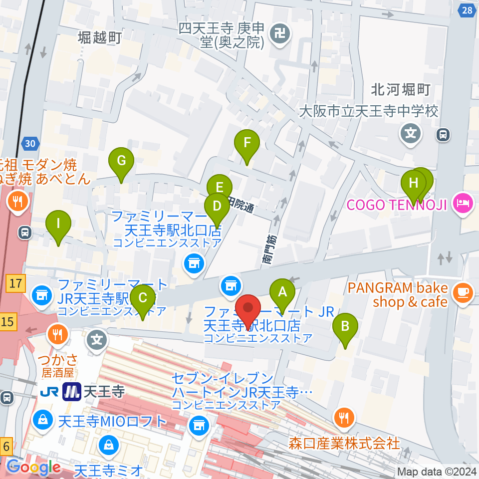 ヤンタスタジオ周辺のホテル一覧地図