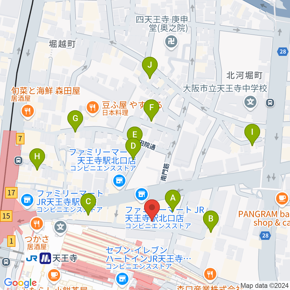 ヤンタスタジオ周辺のホテル一覧地図