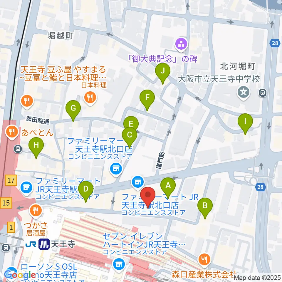 ヤンタスタジオ周辺のホテル一覧地図