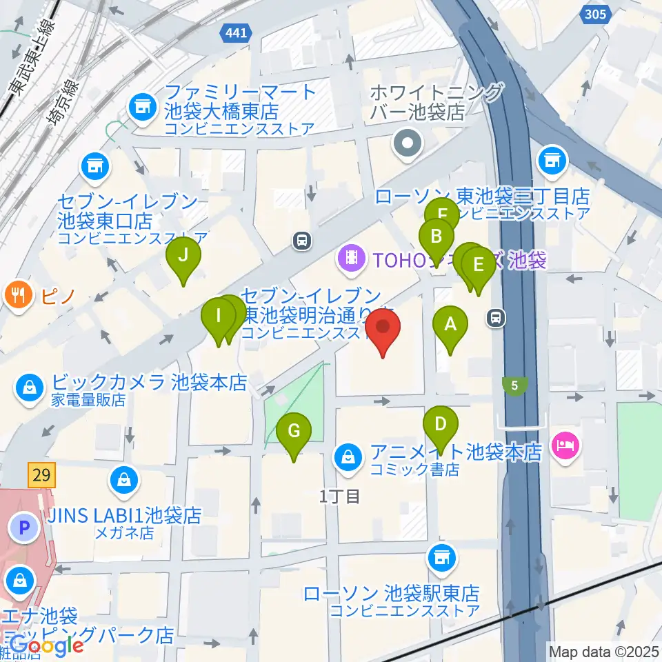 東京建物ブリリアホール周辺のホテル一覧地図