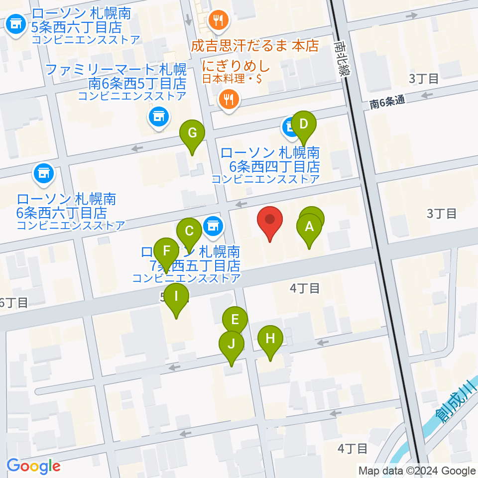 札幌XENON周辺のホテル一覧地図