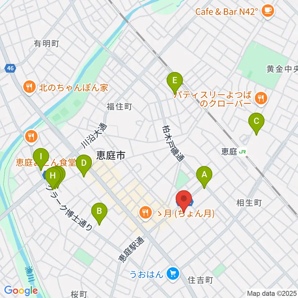 ディスカバリーファーム周辺のホテル一覧地図
