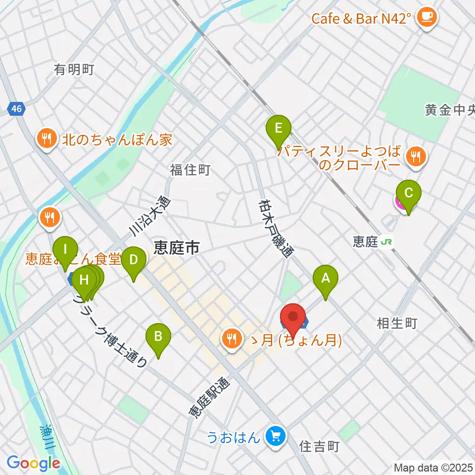 ディスカバリーファーム周辺のホテル一覧地図