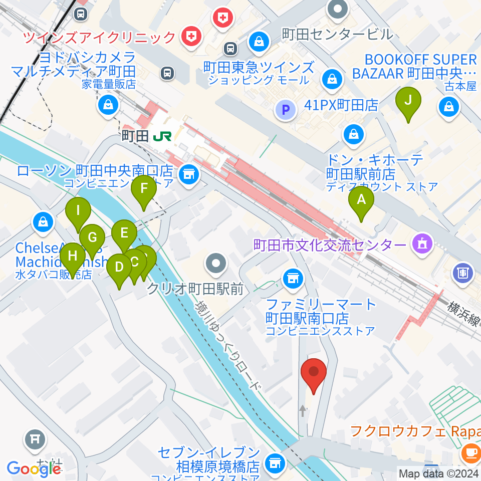 YOKOTA BASE STUDIO周辺のホテル一覧地図