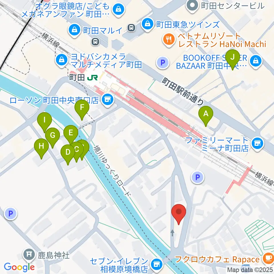 YOKOTA BASE STUDIO周辺のホテル一覧地図