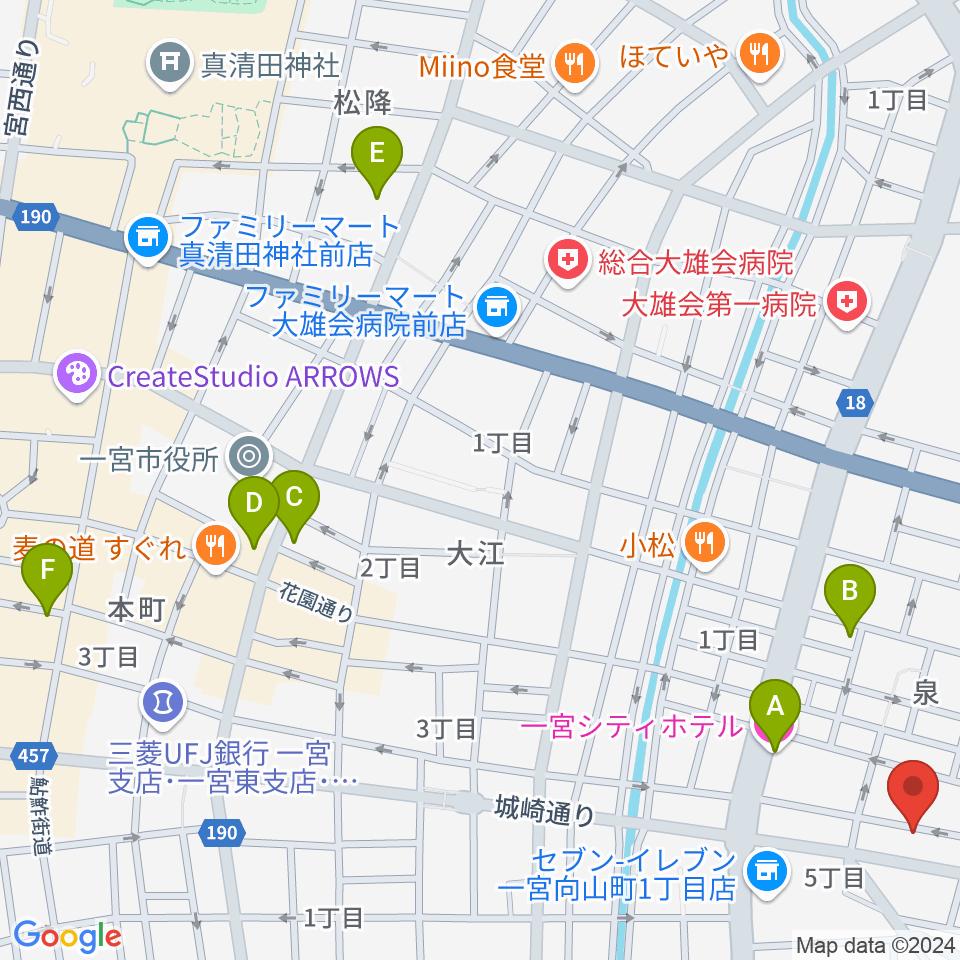 Studio 3km周辺のホテル一覧地図