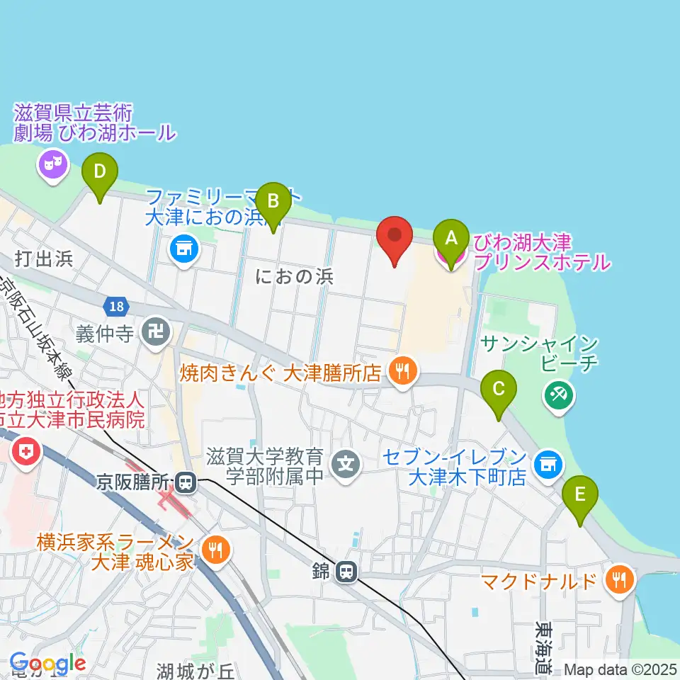 ウカルちゃんアリーナ周辺のホテル一覧地図