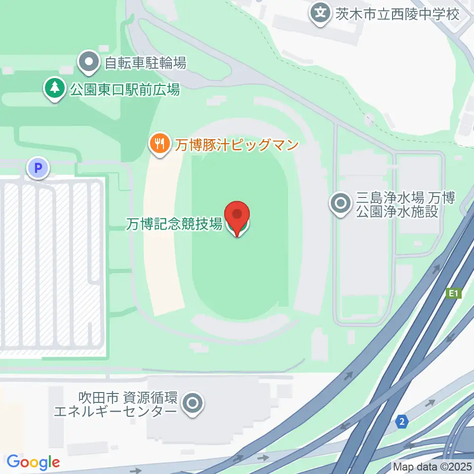 万博記念競技場周辺のホテル一覧地図